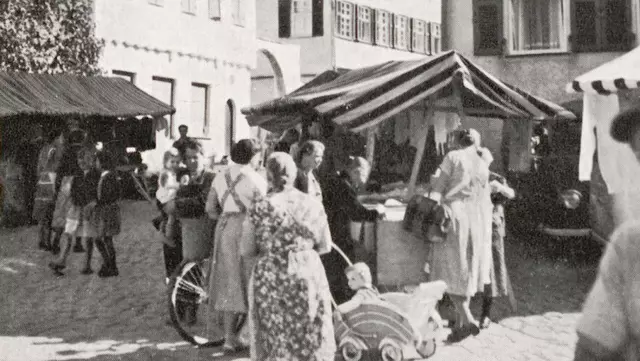 Der Krämermarkt in Entringen in den 1950er Jahren