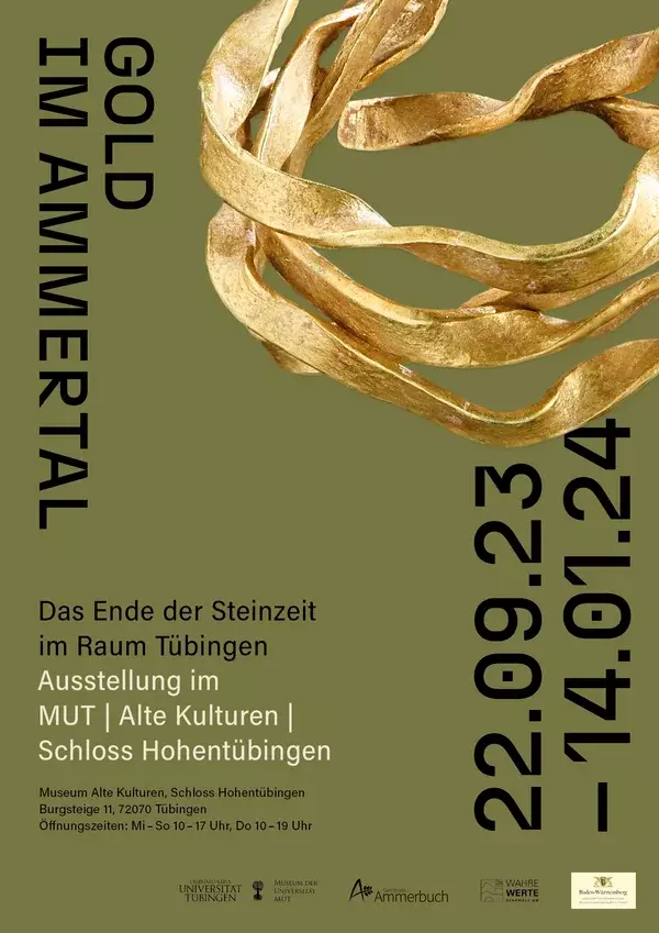 Sonderausstellung "Gold im Ammertal" bis 14. Januar 2024 auf Schloss Hohentübingen
